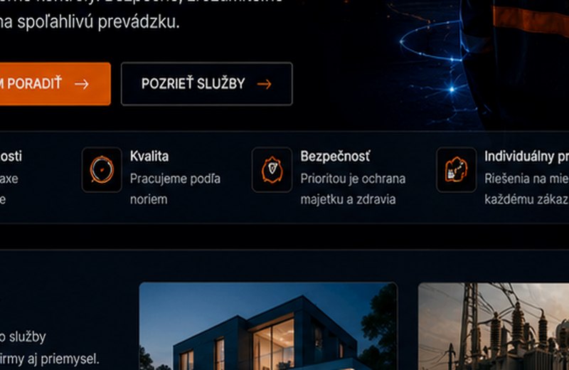 Objekt a správa elektro zariadení pre firmy a správcov