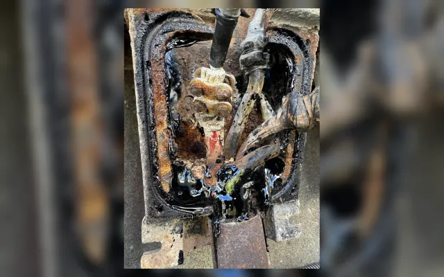 Dôsledok nevhodne zvoleného komponentu pri spojení vodičov v elektrickom zariadení